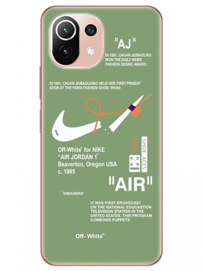 Xiaomi Mi 11 Nike Air Yeşil Telefon Kılıfı