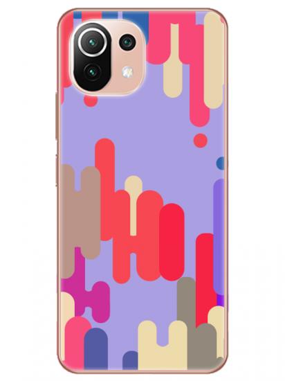 Xiaomi Mi 11 Pop Art Lila Telefon Kılıfı