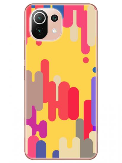 Xiaomi Mi 11 Pop Art Sarı Telefon Kılıfı