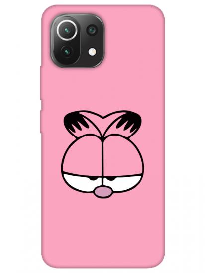 Xiaomi Mi 11 Lite Garfield Pembe Telefon Kılıfı