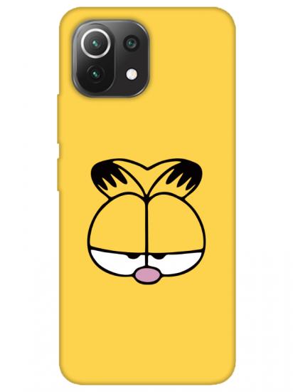 Xiaomi Mi 11 Lite Garfield Sarı Telefon Kılıfı