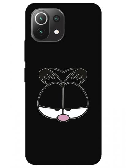 Xiaomi Mi 11 Lite Garfield Siyah Telefon Kılıfı