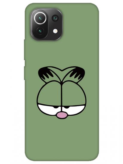 Xiaomi Mi 11 Lite Garfield Yeşil Telefon Kılıfı