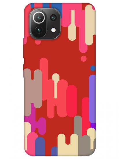 Xiaomi Mi 11 Lite Pop Art Kırmızı Telefon Kılıfı