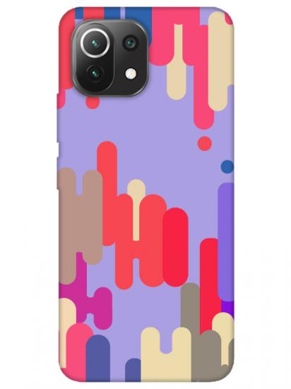 Xiaomi Mi 11 Lite Pop Art Lila Telefon Kılıfı