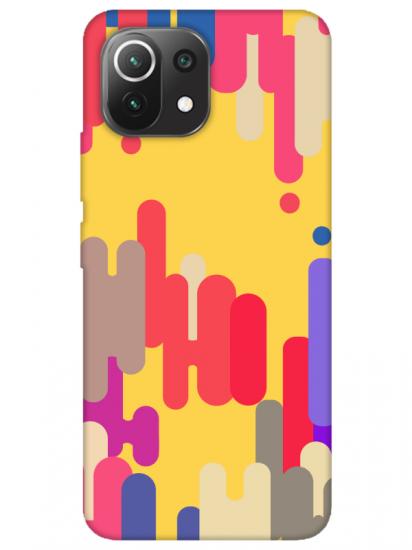 Xiaomi Mi 11 Lite Pop Art Sarı Telefon Kılıfı