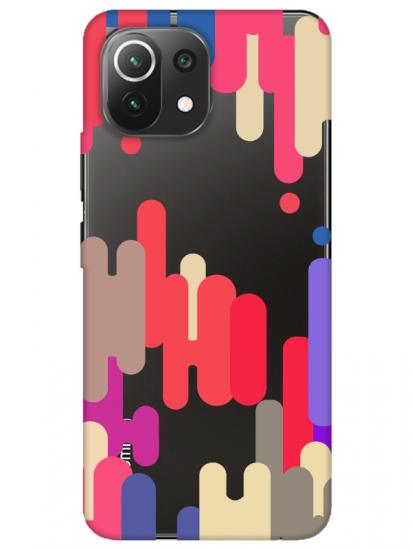 Xiaomi Mi 11 Lite Pop Art Şeffaf Telefon Kılıfı