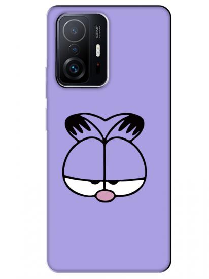 Xiaomi Mi 11T Garfield Lila Telefon Kılıfı