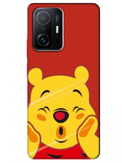 Xiaomi Mi 11T Winnie The Pooh Kırmızı Telefon Kılıfı