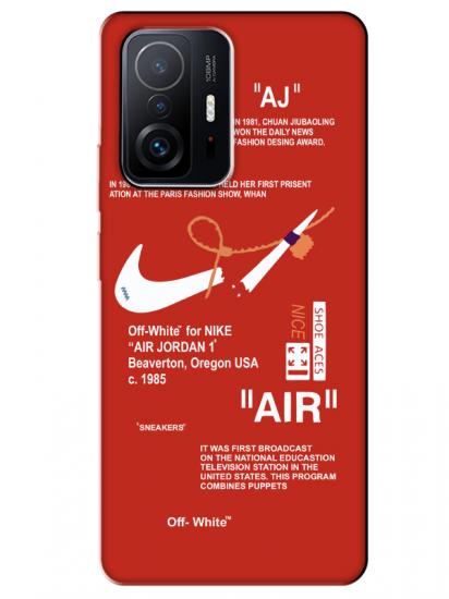 Xiaomi Mi 11T Nike Air Kırmızı Telefon Kılıfı