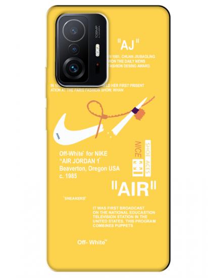 Xiaomi Mi 11T Nike Air Sarı Telefon Kılıfı