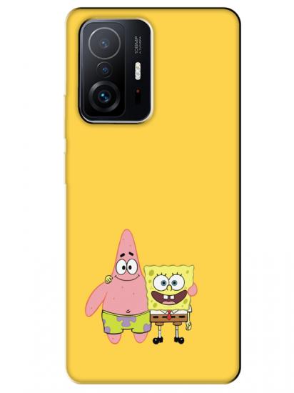 Xiaomi Mi 11T Pro Sünger Bob Ve Patrickstar Sarı Telefon Kılıfı