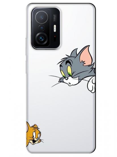 Xiaomi Mi 11T Pro Tom And Jerry Şeffaf Telefon Kılıfı