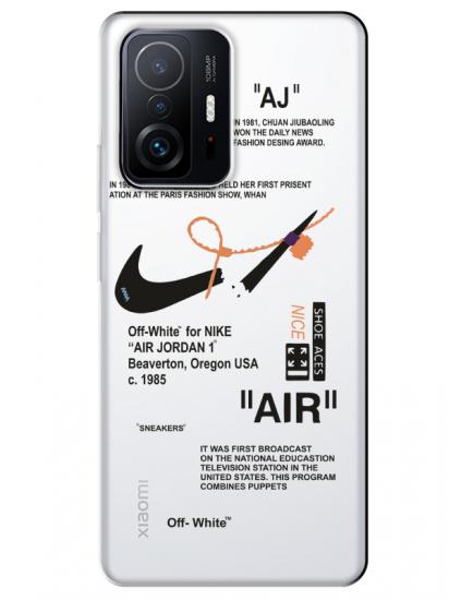 Xiaomi Mi 11T Pro Nike Air Şeffaf Telefon Kılıfı