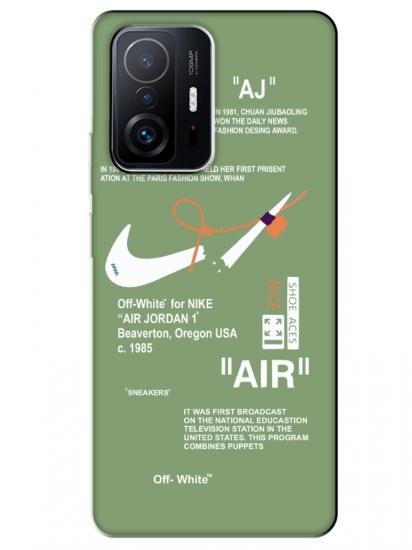 Xiaomi Mi 11T Pro Nike Air Yeşil Telefon Kılıfı