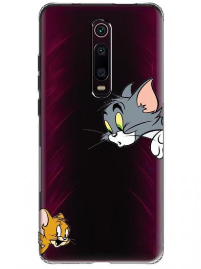 Xiaomi Mi 9T Tom And Jerry Şeffaf Telefon Kılıfı