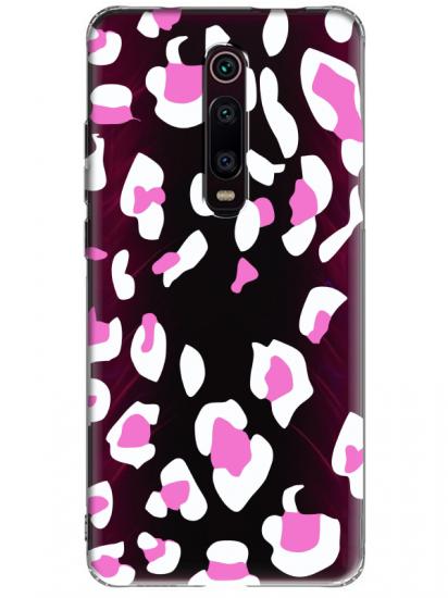 Xiaomi Mi 9T Leopar Desen Şeffaf Telefon Kılıfı