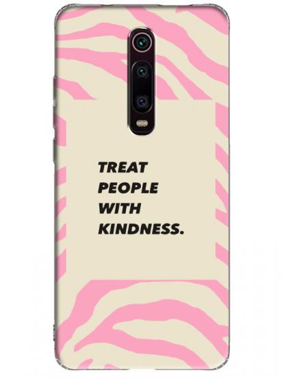 Xiaomi Mi 9T Zebra Motto Pembe Telefon Kılıfı