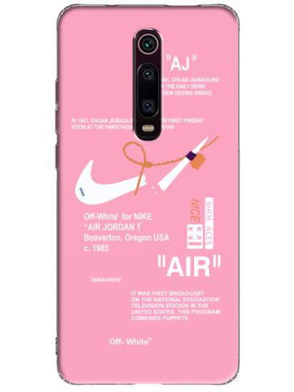 Xiaomi Mi 9T Nike Air Pembe Telefon Kılıfı