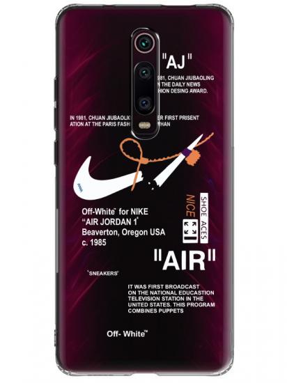 Xiaomi Mi 9T Nike Air Şeffaf Telefon Kılıfı