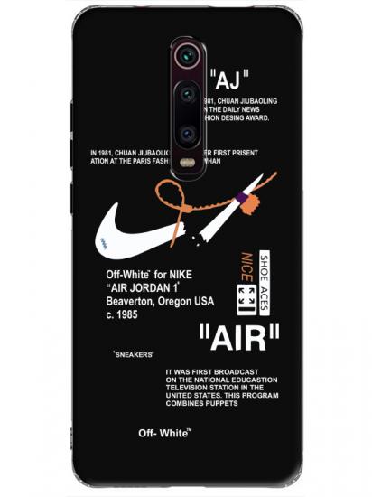 Xiaomi Mi 9T Nike Air Siyah Telefon Kılıfı