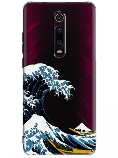 Xiaomi Mi 9T Kanagawa Şeffaf Telefon Kılıfı