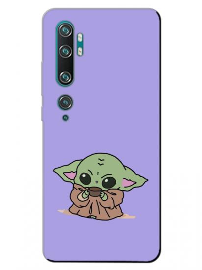 Xiaomi Mi Note 10 Baby Yoda Lila Telefon Kılıfı