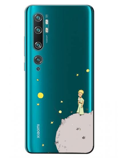 Xiaomi Mi Note 10 Küçük Prens Şeffaf Telefon Kılıfı