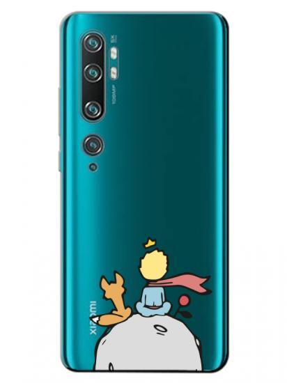 Xiaomi Mi Note 10 Küçük Prens Şeffaf Telefon Kılıfı