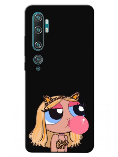 Xiaomi Mi Note 10 Powerpuff Girls Siyah Telefon Kılıfı