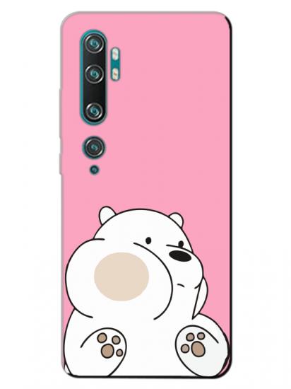 Xiaomi Mi Note 10 Panda Pembe Telefon Kılıfı