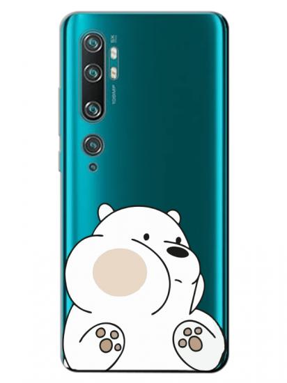 Xiaomi Mi Note 10 Panda Şeffaf Telefon Kılıfı