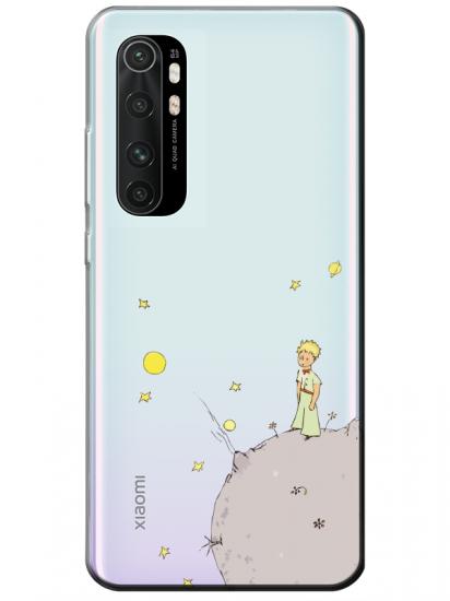 Xiaomi Mi Note 10 Lite Küçük Prens Şeffaf Telefon Kılıfı