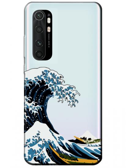 Xiaomi Mi Note 10 Lite Kanagawa Şeffaf Telefon Kılıfı