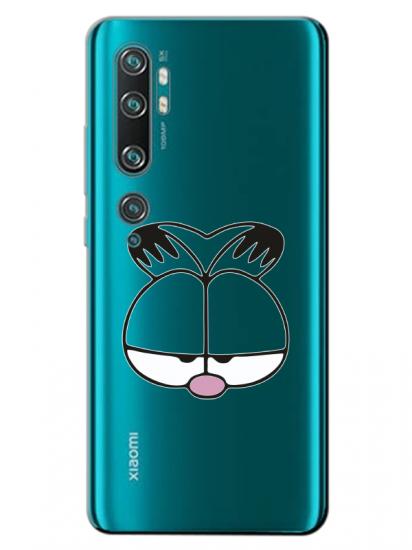 Xiaomi Mi Note 10 Pro Garfield Şeffaf Telefon Kılıfı