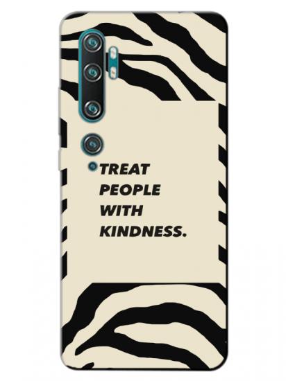 Xiaomi Mi Note 10 Pro Zebra Motto Siyah Telefon Kılıfı