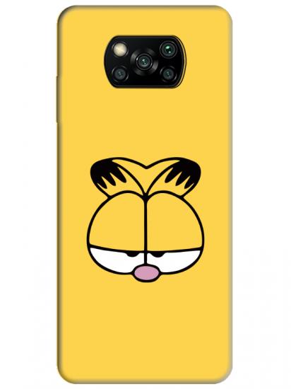 Poco X3 NFC Garfield Sarı Telefon Kılıfı