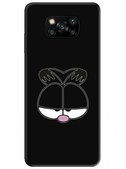 Poco X3 NFC Garfield Siyah Telefon Kılıfı