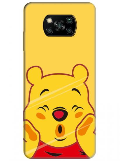 Poco X3 NFC Winnie The Pooh Sarı Telefon Kılıfı