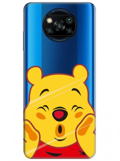 Poco X3 NFC Winnie The Pooh Şeffaf Telefon Kılıfı