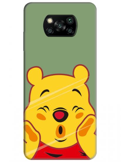 Poco X3 NFC Winnie The Pooh Yeşil Telefon Kılıfı