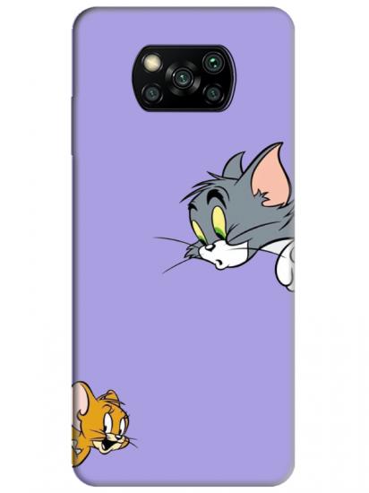 Poco X3 NFC Tom And Jerry Lila Telefon Kılıfı