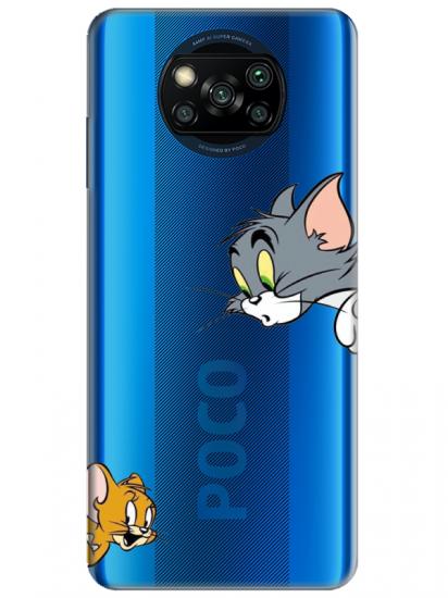 Poco X3 NFC Tom And Jerry Şeffaf Telefon Kılıfı