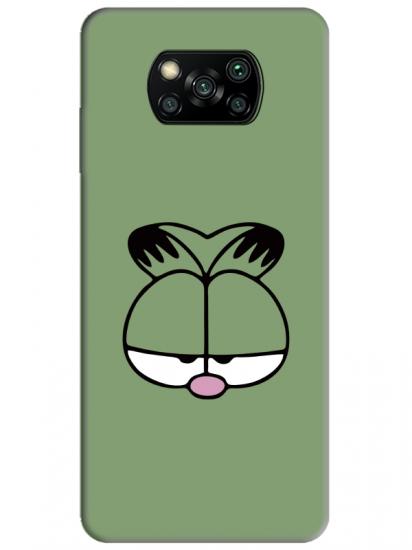 Poco X3 Pro Garfield Yeşil Telefon Kılıfı