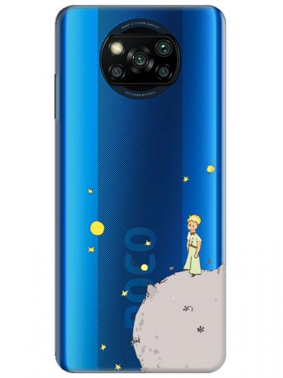 Poco X3 Pro Küçük Prens Şeffaf Telefon Kılıfı