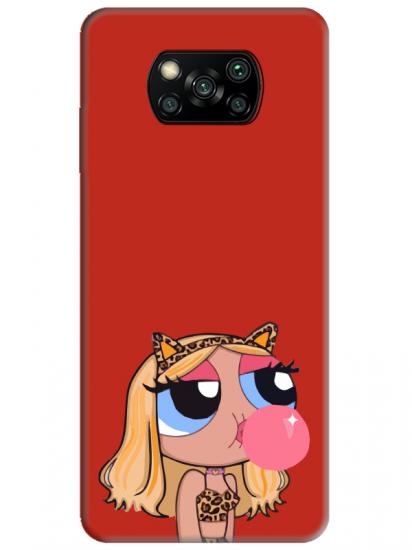 Poco X3 Pro Powerpuff Girls Kırmızı Telefon Kılıfı