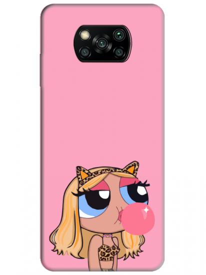 Poco X3 Pro Powerpuff Girls Pembe Telefon Kılıfı