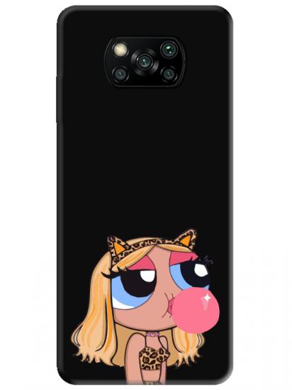 Poco X3 Pro Powerpuff Girls Siyah Telefon Kılıfı