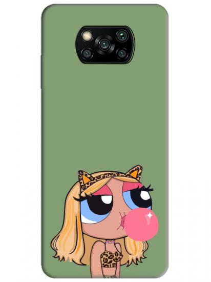 Poco X3 Pro Powerpuff Girls Yeşil Telefon Kılıfı