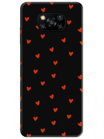 Poco X3 Pro Minik Kalpler Siyah Telefon Kılıfı